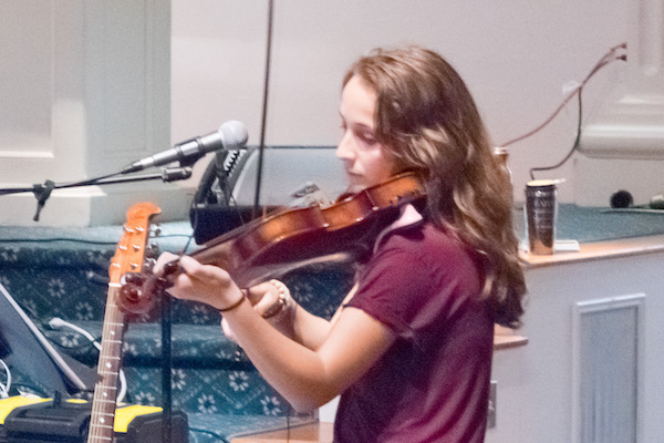 Deanna Casey on violin band